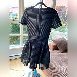 Maje Black dress size 1 perfect condition.